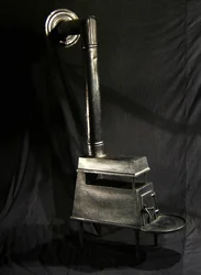 シェーカーパーラーストーブ、c.1835-50（鉄）
